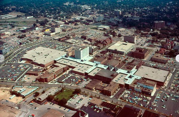 Muskegon Mall - Old Overhead Shot (newer photo)